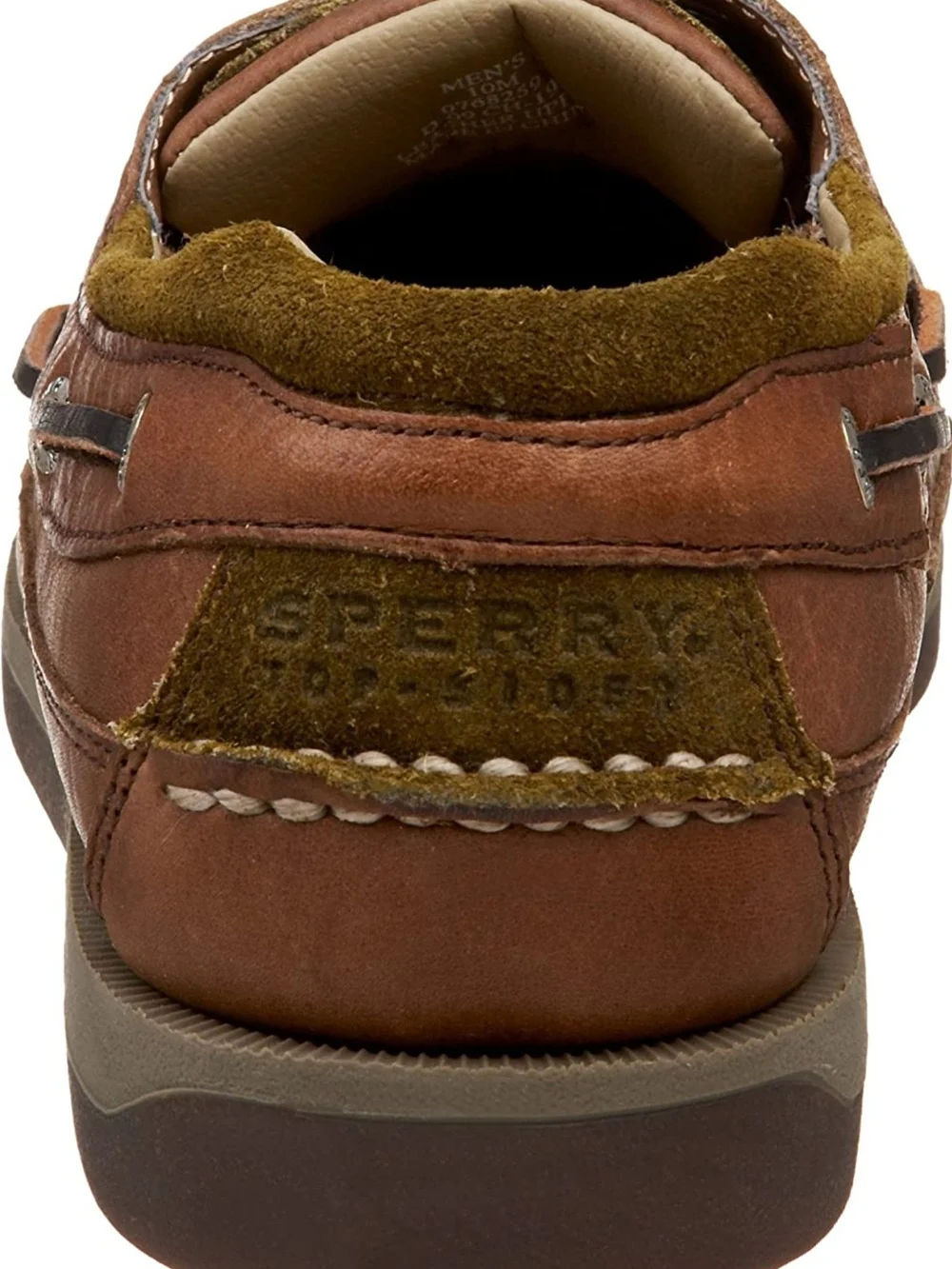 Sperry Brown Leather Moc Toe Boat Shoe